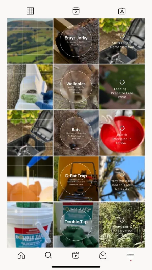 TikTok Grid Example for Connovation by Enquire Marketing